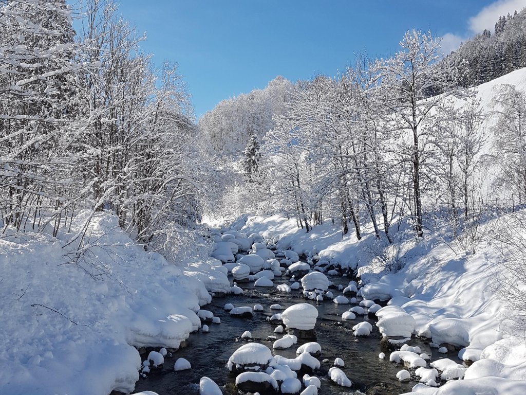 Schöne Winterlandschaft in Mellau